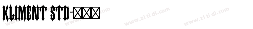 Kliment Std字体转换